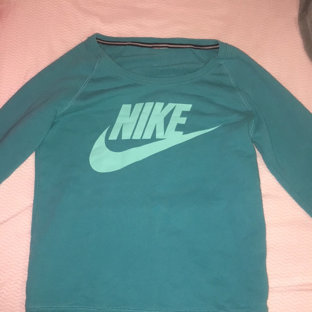 blue nike crewneck